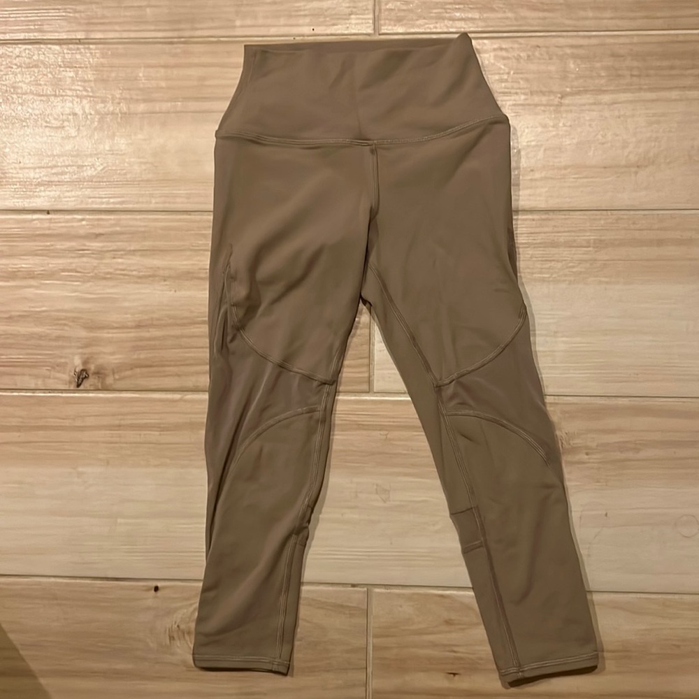 ALO crop leggings with mesh